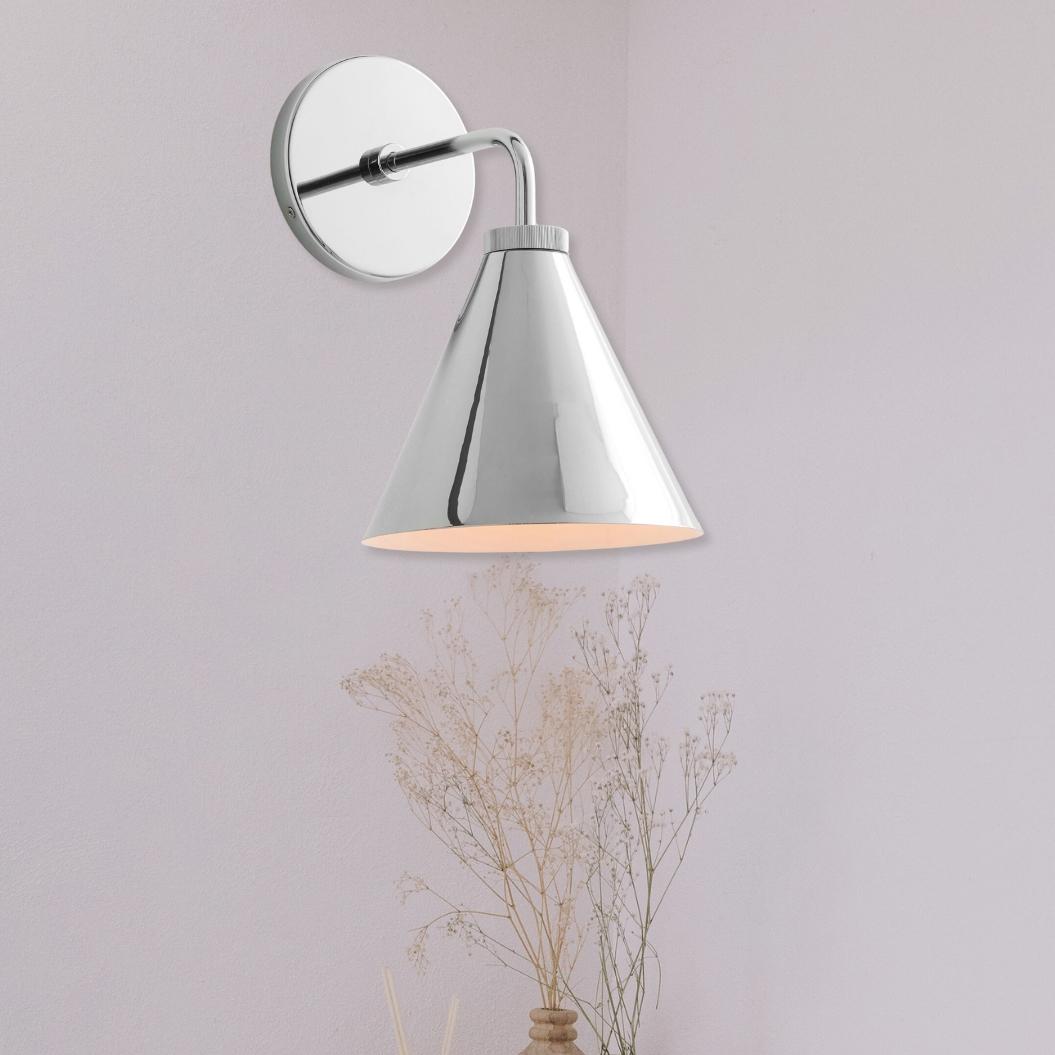 Retro-Wandleuchte aus Metall im Kegeldesign mit klassischem Design