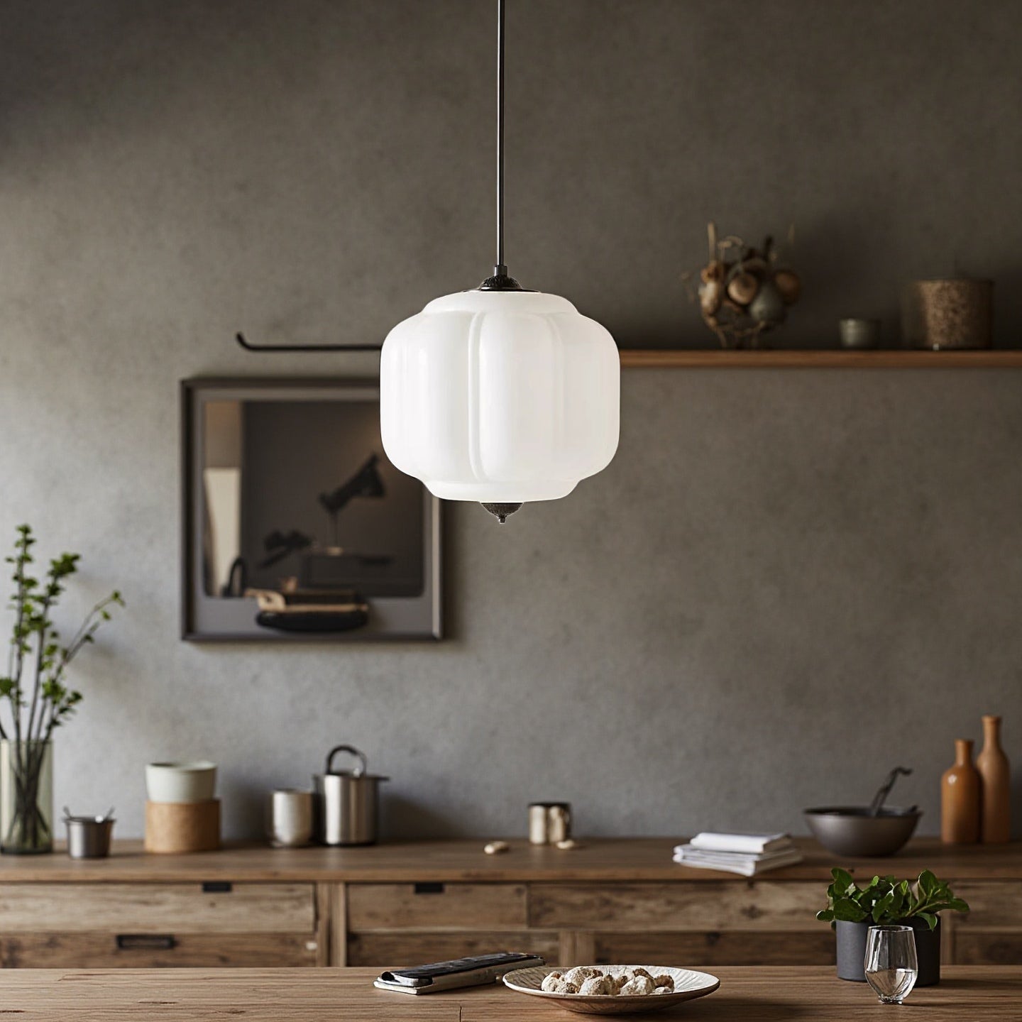 Eloise Glas Pendelleuchte - Vintage Pendelleuchte Esstisch