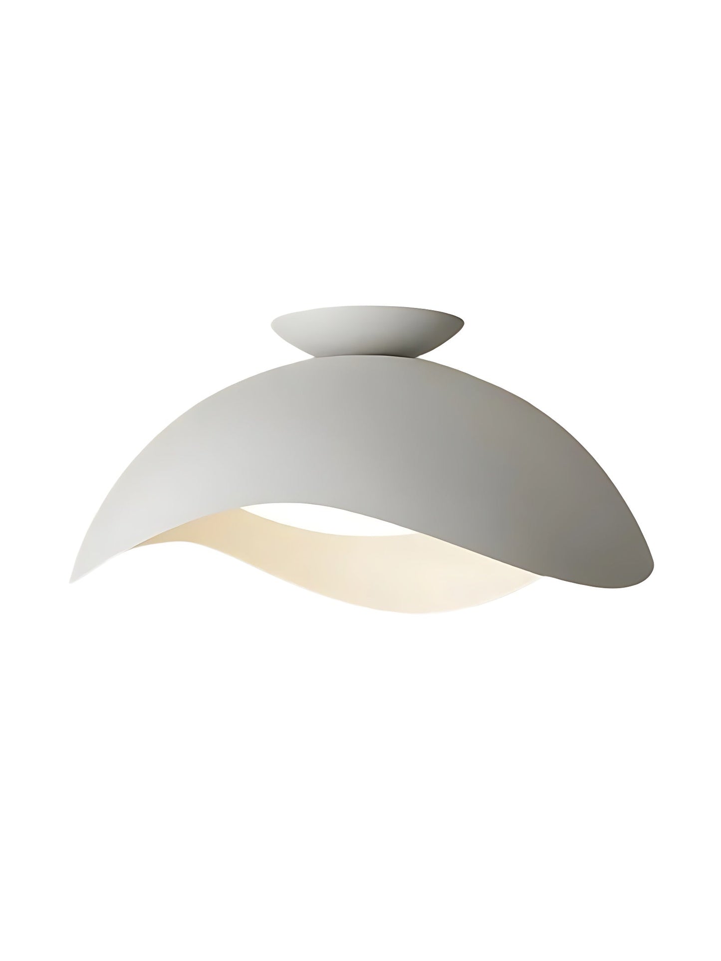 Simple Metal Wave Ceiling Light For Hallway