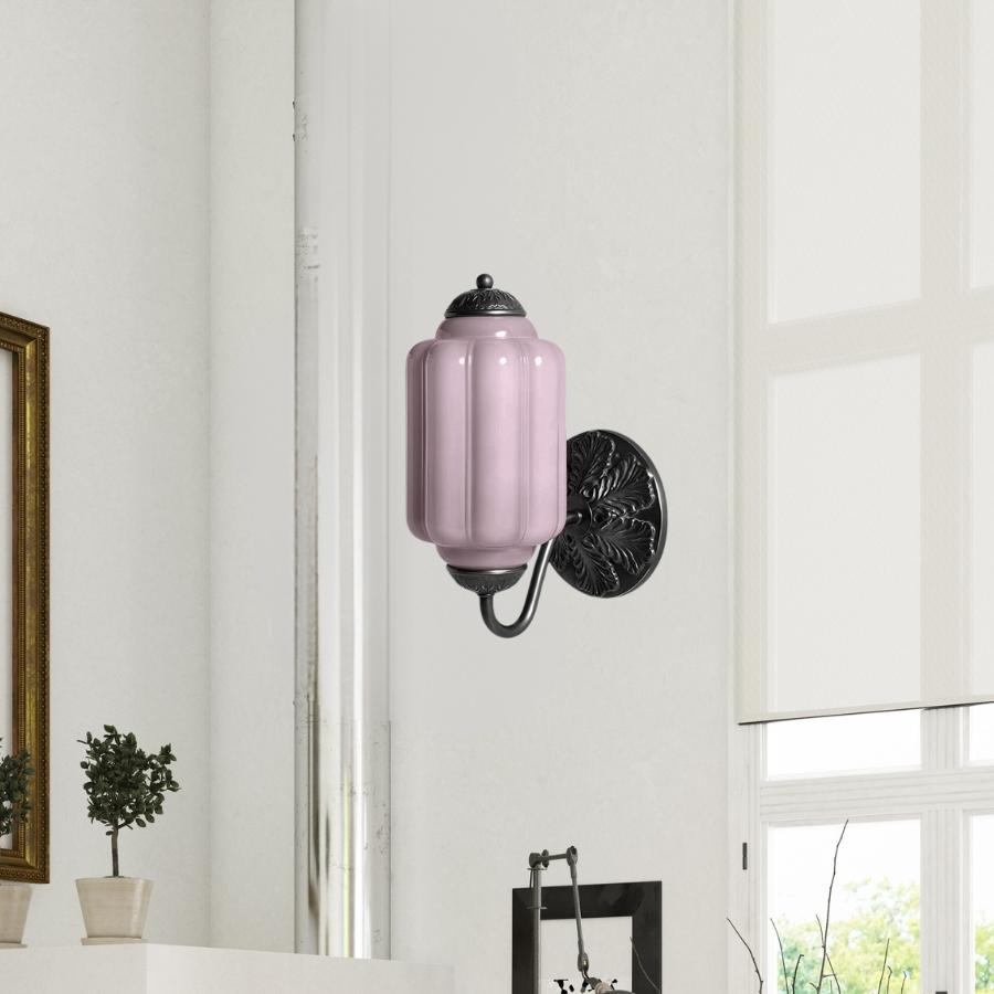 Eloise Glas Wandleuchte - Vintage Wandleuchte Milchglas