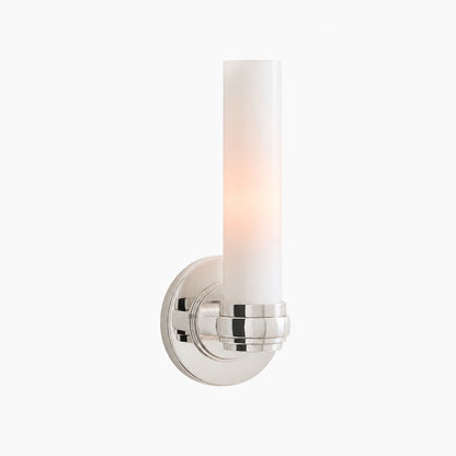 Roven Modern Wall Sconce Inspired with Glass Cylinder Shade - Versatile Accent For Living Room