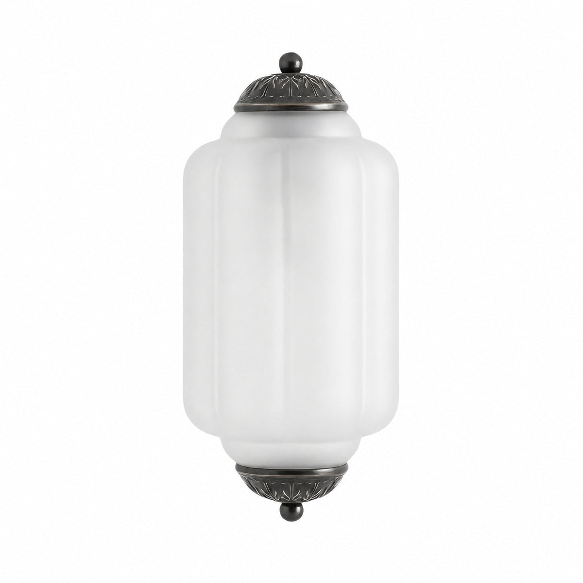 Eloise Messing-Wandleuchte – Elegante Vintage-Beleuchtung aus Milchglas