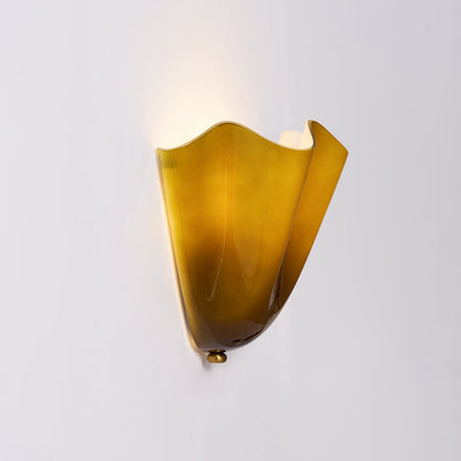 Bellina Handcrafted Glass Floral Wall Lamp – Modern Accent for Bedroom