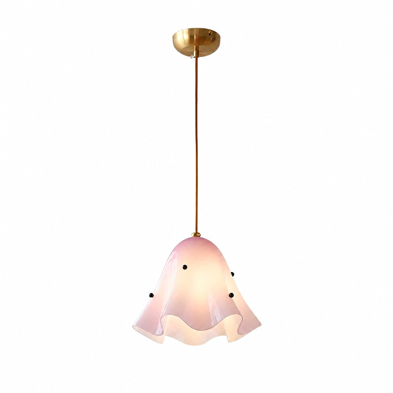 Bellina Artistic Glass Pendant Light - Modern Bloom Inspired Hanging Ceiling Lamp