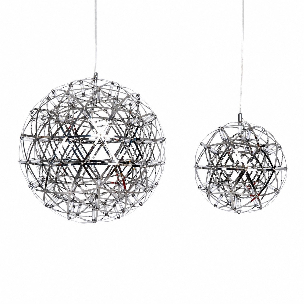 Silver Spark Ball Pendant Light