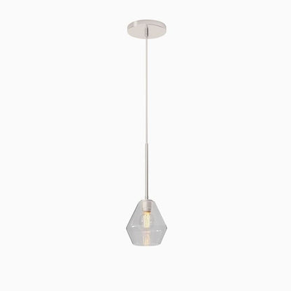 Merin Transparent Glass Sculpture Geometric Chandelier