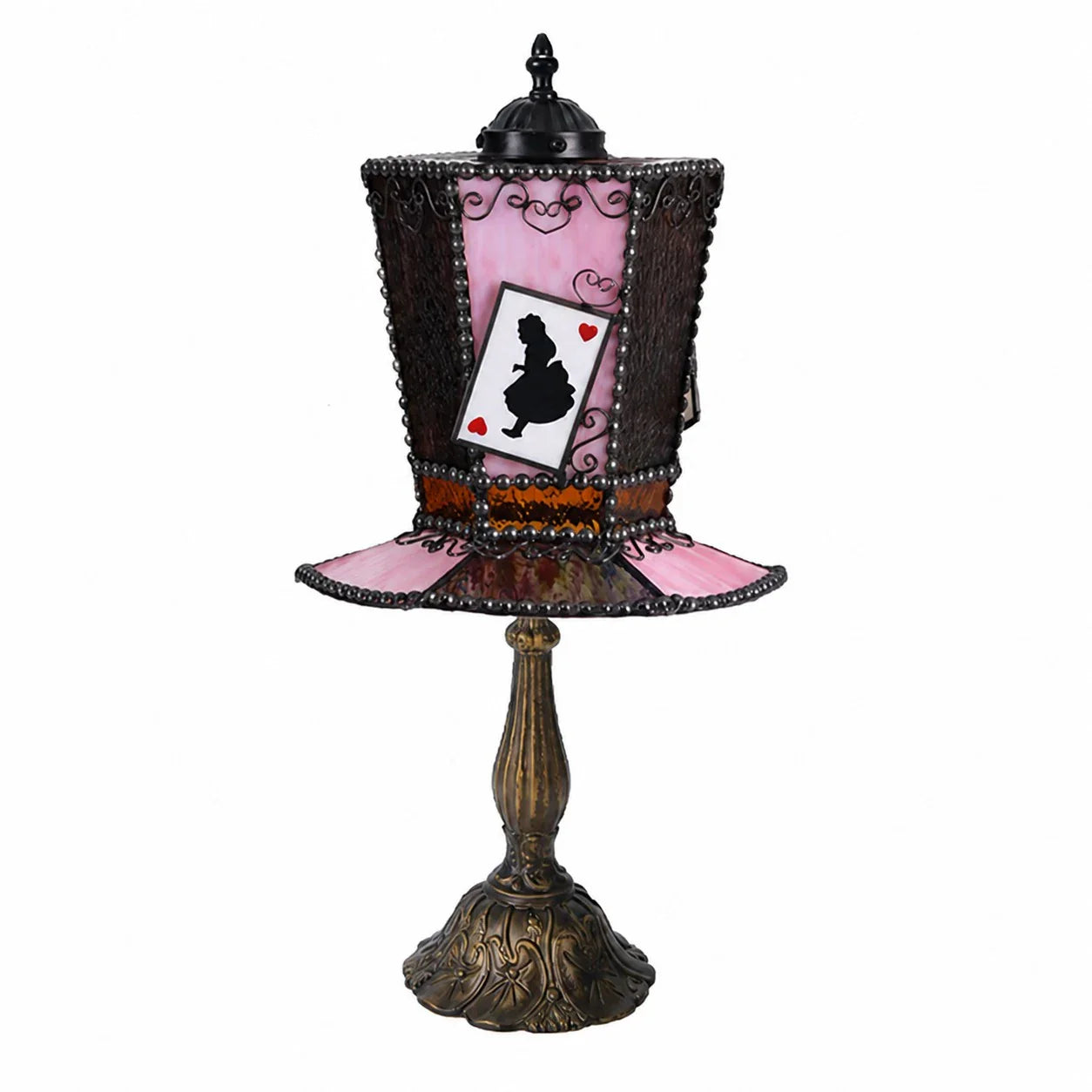Rabbit Card Rose Purple decorative table lamp