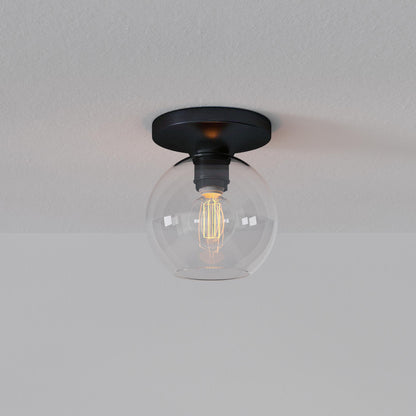 Selvion Modern Globe Pendant Light - Damp-Rated Bathroom Lighting - Luxe Glass Shade