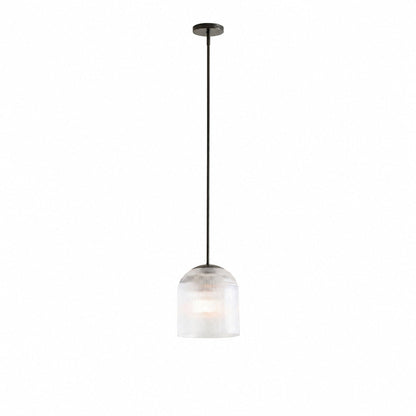 Bravira Pendelleuchte aus geripptem Glas – elegante Kücheninsellampe