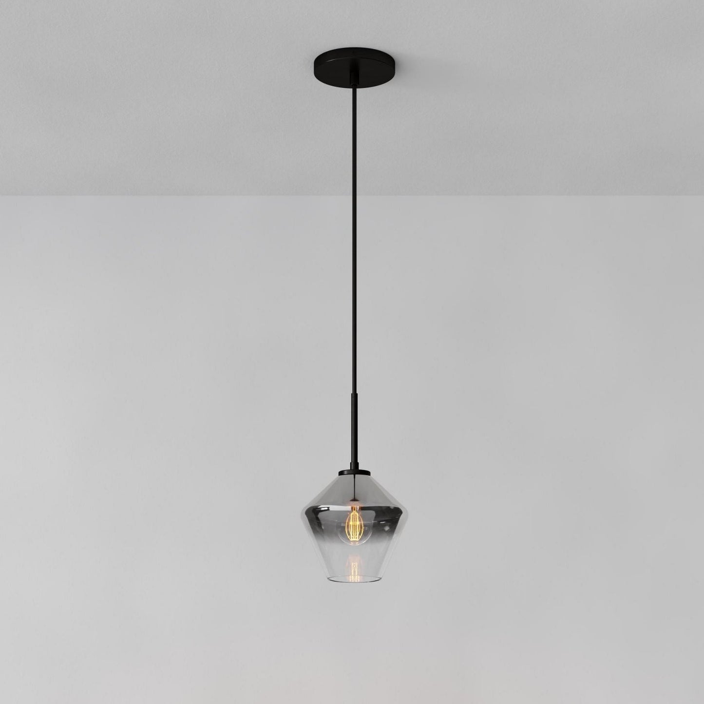 Merin Transparent Glass Sculpture Geometric Chandelier
