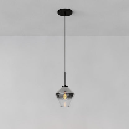 Merin Transparent Glass Sculpture Geometric Chandelier