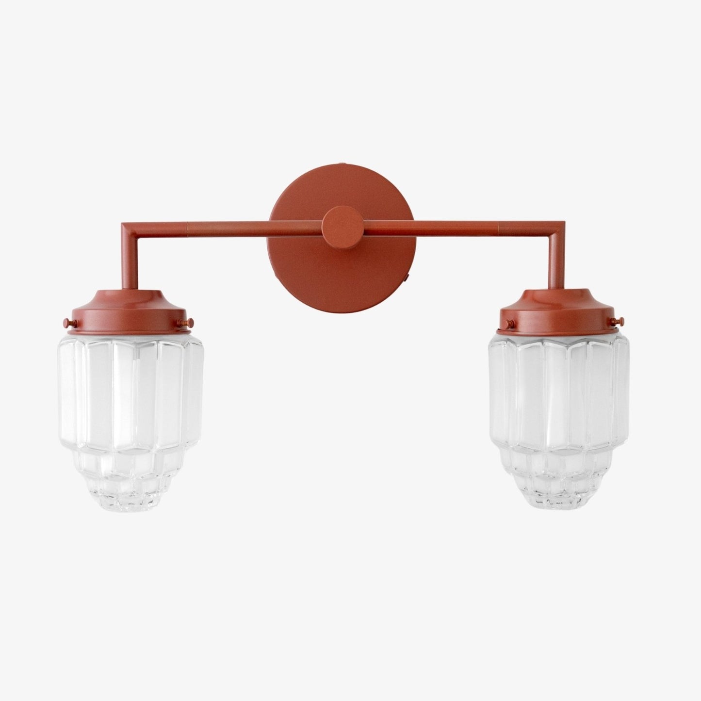 Tierlux Glass Colorful Geometric Art Deco Wall Sconce – Modern Vanity Light for Bathrooms