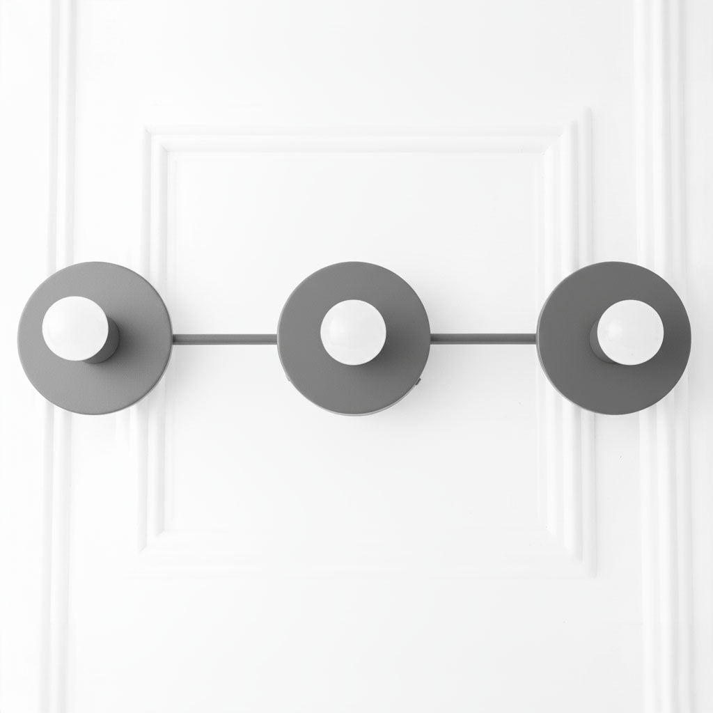 Radiro Globe Modern Spherical Glass Vanity Light – Minimalist 3-Light Fixture for Bathrooms