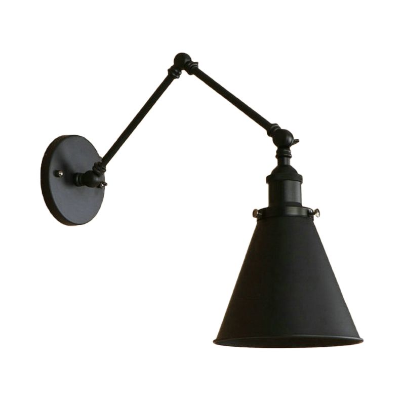 Industrial Vintage Schwenkbare Wandleuchte mit gelenkarm
