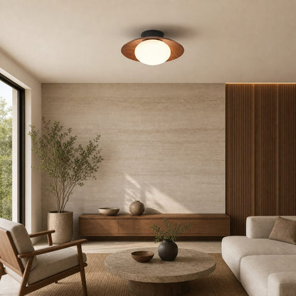 Oribela Ceiling Light Sculptural Globe Aesthetic with Soft Ambient Glow for Kitchen and Lounge