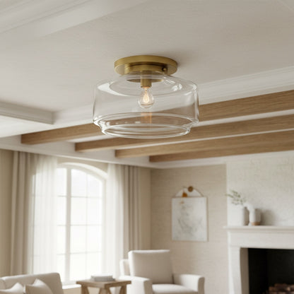 Ulavione Elegant Style Flush Mount Ceiling Fixture with Classic Form for Interior Spaces