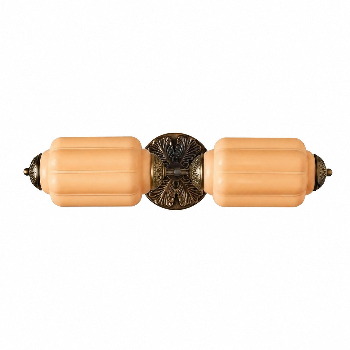 Eloise Messing-Wandleuchte – Elegante Vintage-Beleuchtung aus Milchglas