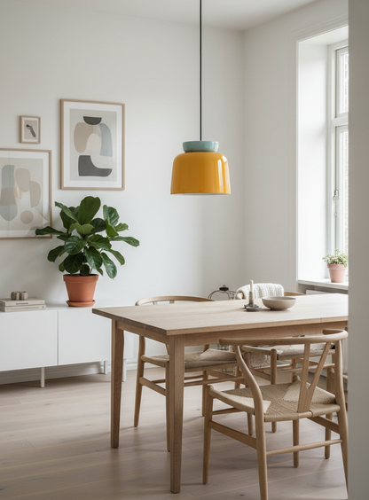 Fiesta Sculptural Bowl Pendant Lamp Nordic Style for Dining Table