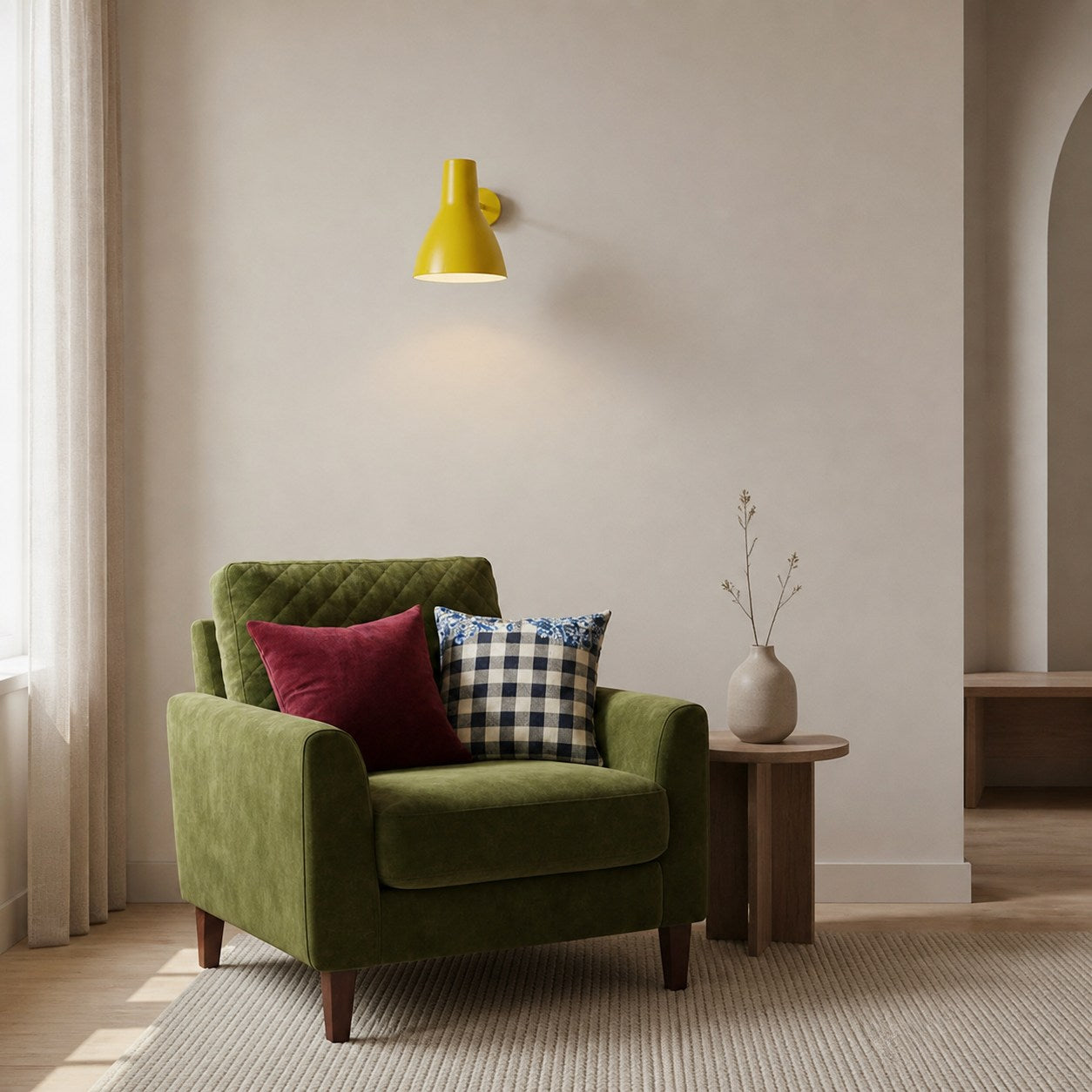 Modryx Adjustable Wall Light – Modern Minimalist Aluminium Lamp for Living Spaces