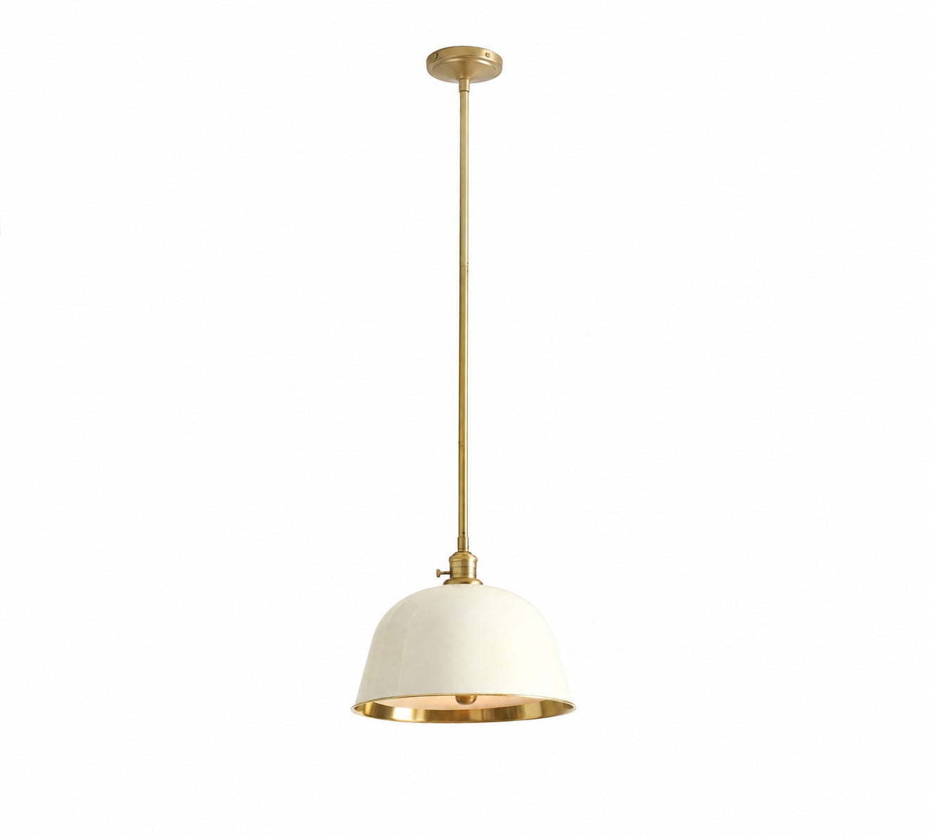Forvara Metal Pole Pendant Light - Bell Diffuser Design for Kitchen Islands