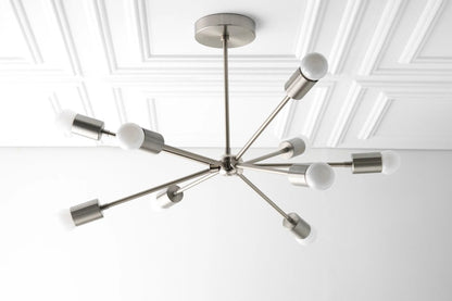 Mobilux Line Modern Chandelier - Mid Century Ceiling Light Fixture
