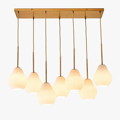 Rivrona Zeitgenössischer 7-flammiger Kronleuchter – Moderne Glasbeleuchtung für Esszimmer