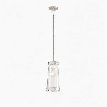 Driscoll Glas Trommel Pendelleuchte - Moderne Messing Hängelampe