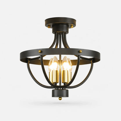 Black semi flush product identity / SKU image
