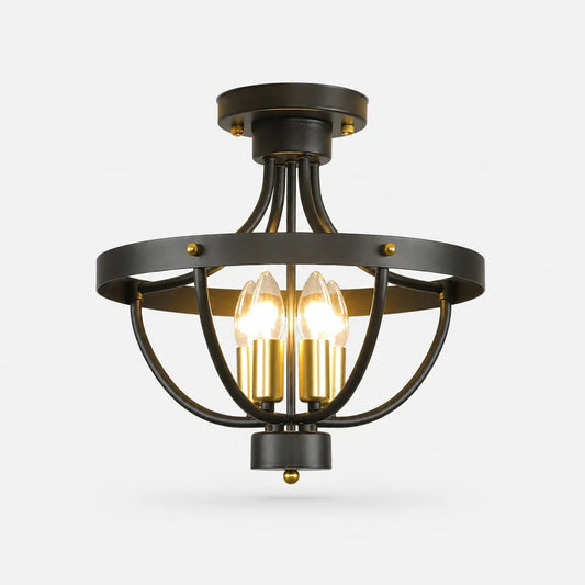 Black semi flush product identity / SKU image