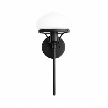 Ornato Luxe Moderne Art Deco Wandleuchte - Opalglas Kugelleuchte - Messing oder Schwarz