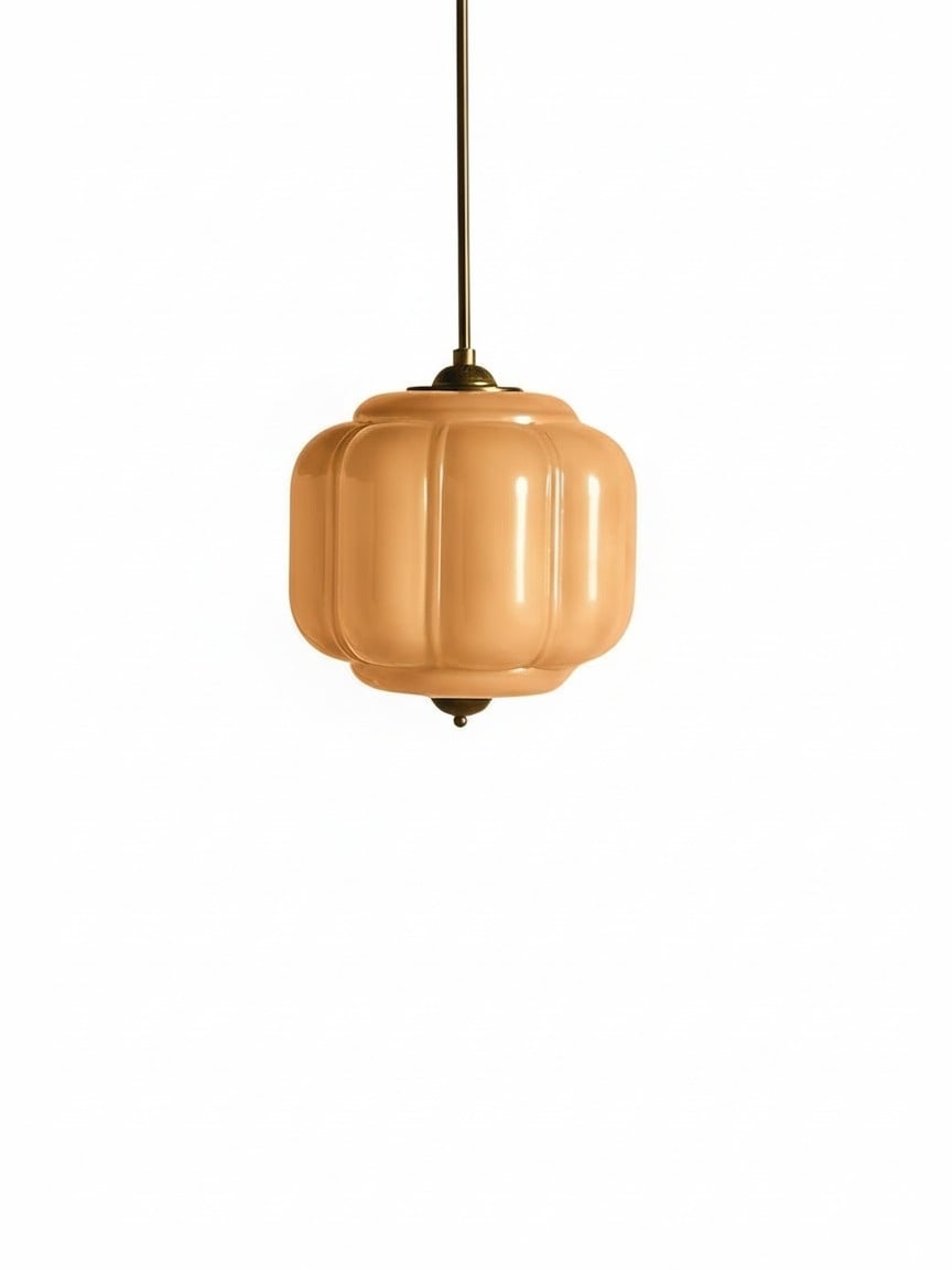 Eloise Vintage Glass Chandelier - Milk Glass Home Accent