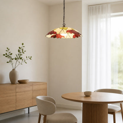TF Botanica Floral Glass Pendant Light – Vintage Pendant Fixture for Open Plan Spaces
