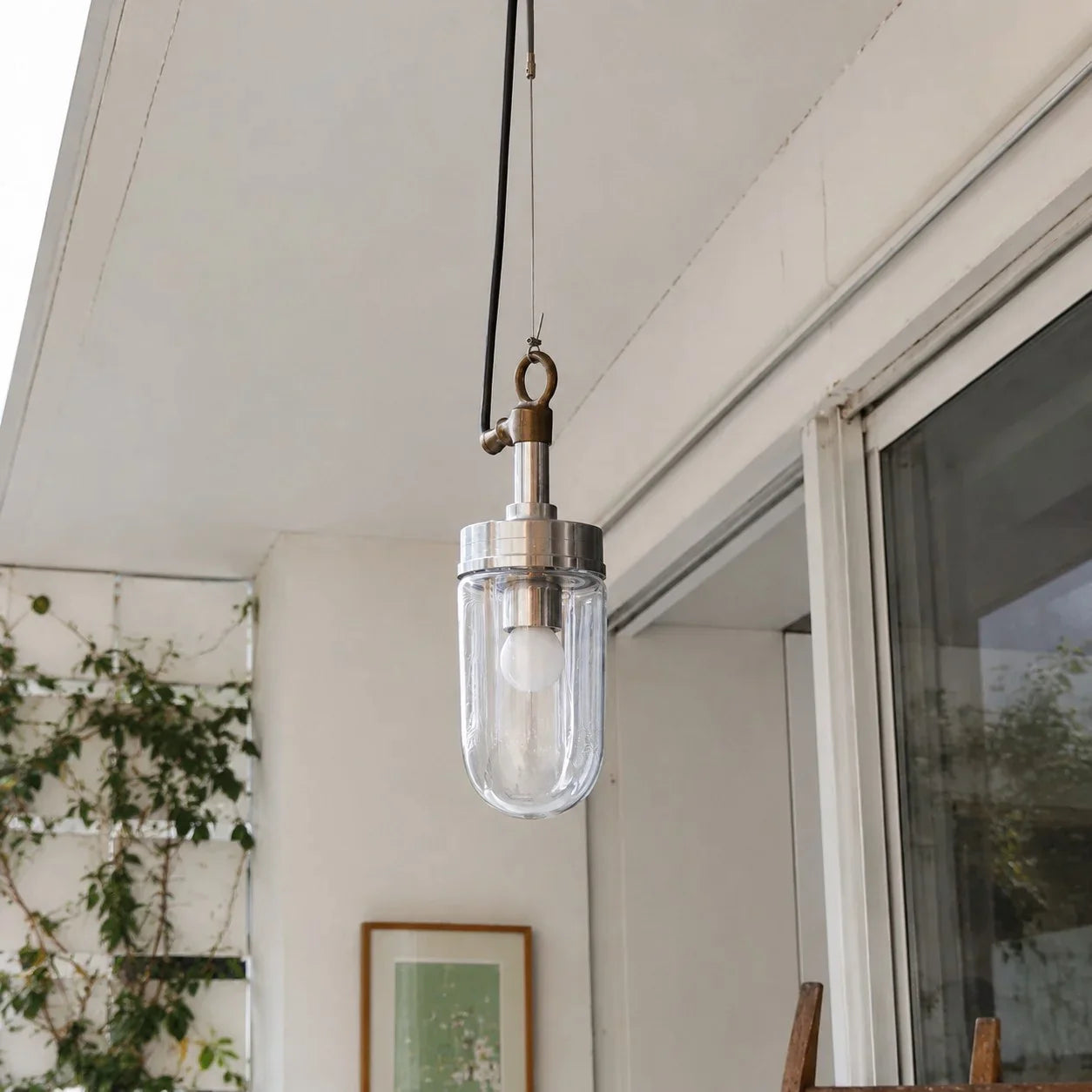 Modern clear glass pendant lamp image 5