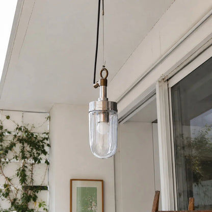 Modern clear glass pendant lamp image 5