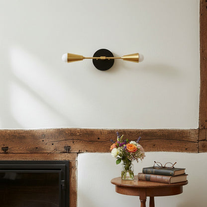 Mobilux Line Minimalist Vanity Light Fixture - Mid Century Bathroom Sconce