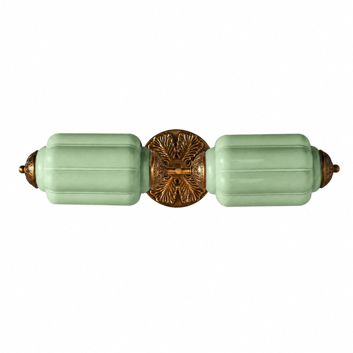 Eloise Messing-Wandleuchte – Elegante Vintage-Beleuchtung aus Milchglas