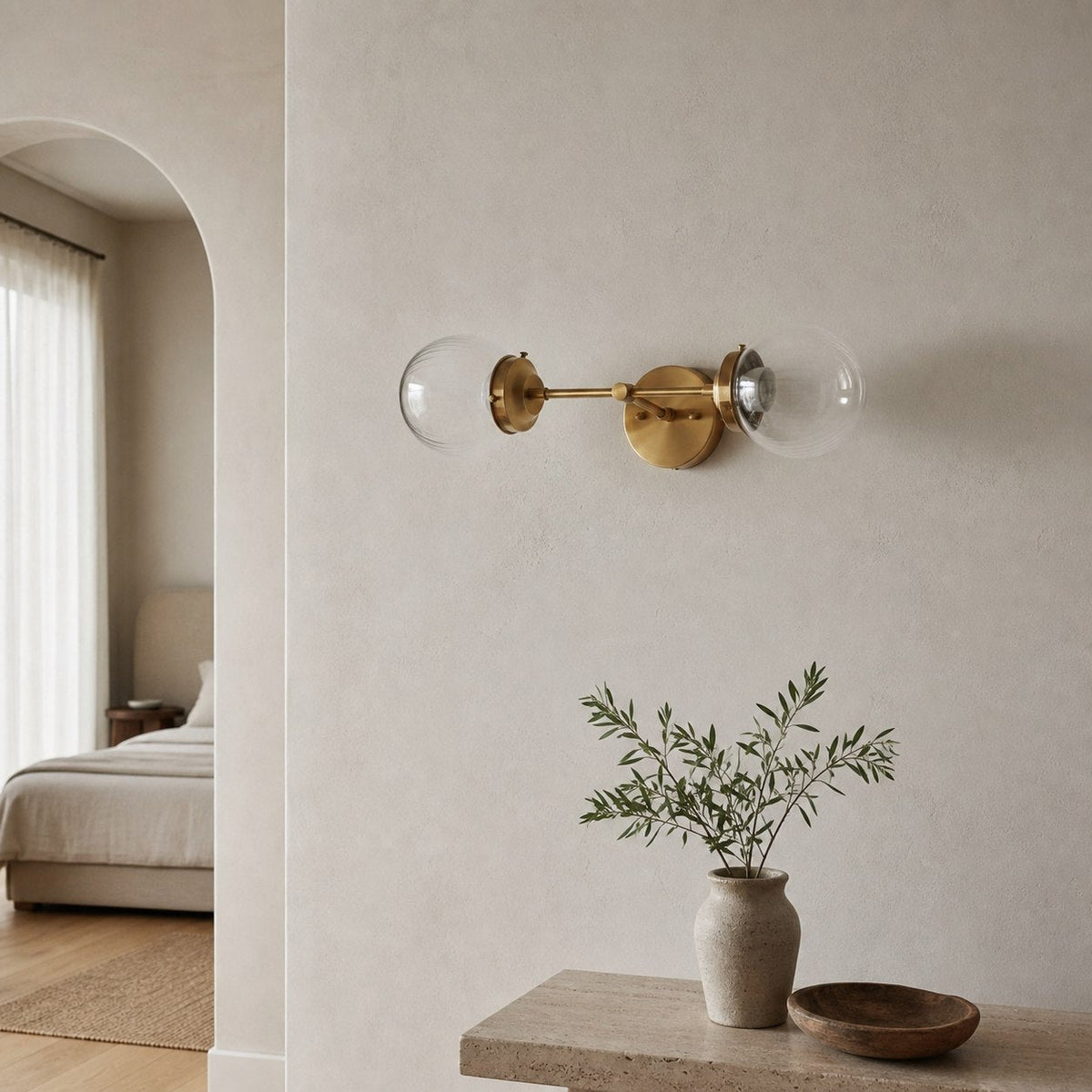 Lumio Globe Vielseitige Wandleuchte für den Waschtisch – dimmbares Licht für Badezimmer und Flur