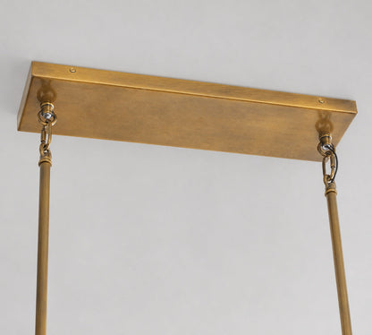 Lumora Kristall-Pendelleuchte – Elegantes Trommelmessing und geschliffenes Glas