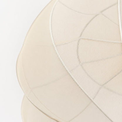 Lumifil Deckenleuchte mit drapiertem Netzgewebe – Boho-Stil-Lampe mit rustikalem, strukturiertem Schirm für Wohnzimmer oder Schlafzimmer