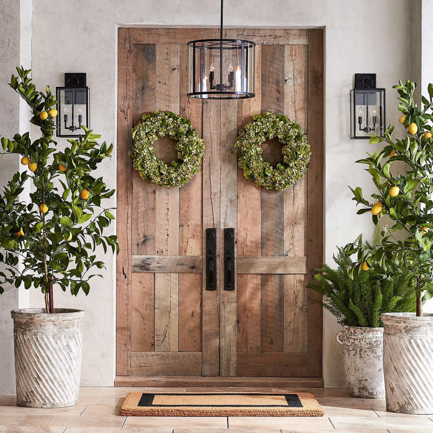 Ferrix Outdoor Lantern Pendant Lamp – Industrial Glass and Iron Design for Modern Spaces