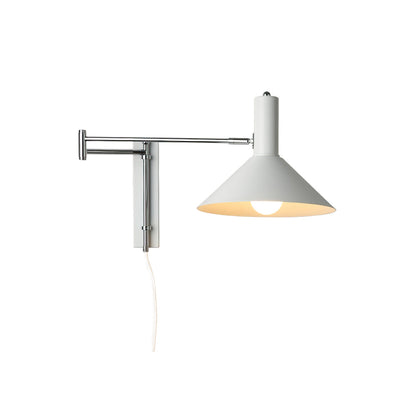 Moderne Bauhaus Schwenkbare Wandleuchte für Esstisch mit Kabel und Stecker