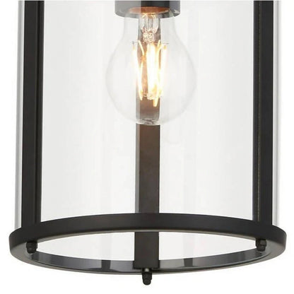 Aveline Clear Glass Metal Pendant Lamp