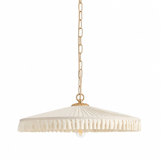 Elumina Silk Pleated Pendant Light - Classic Hanging Ceiling Fixture