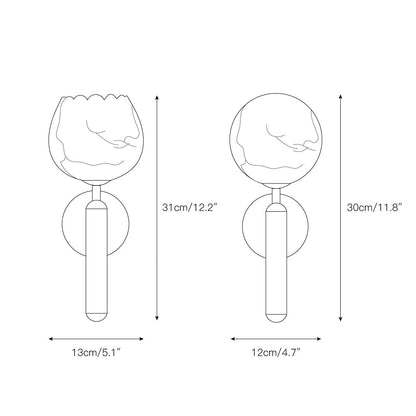 Mian Alabaster Wall Lamp