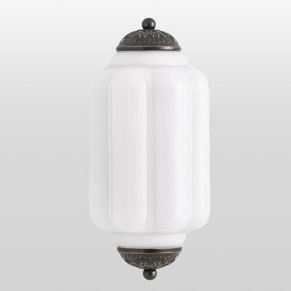 Eloise Brass Wall Sconce – Elegant Milk Glass Vintage Lighting