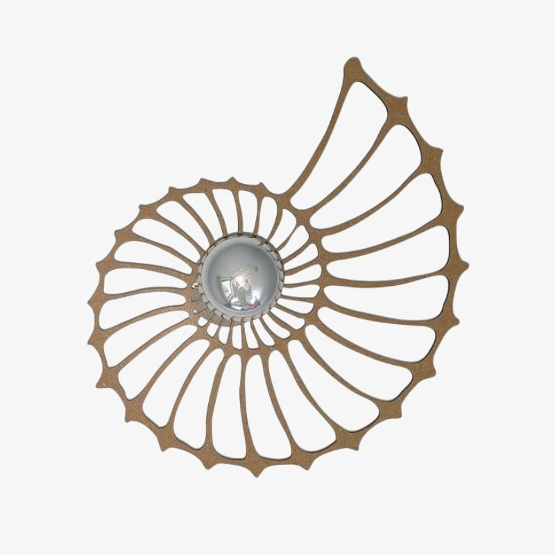 Spiralyn Nautilus Shell Silhouette Modern Wall Lamp - Lighting for Living Room