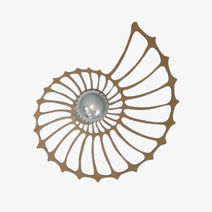Spiralyn Nautilus Shell Silhouette Modern Wall Lamp - Lighting for Living Room