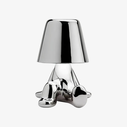 Aurabrova Rechargeable Human Figure Table Lamp – Modern Aluminium Lamp for Living Room