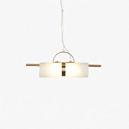 Mini Cylindrical Alabaster Pendant Light