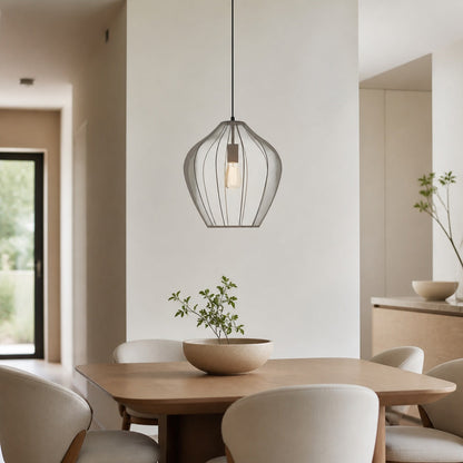 Lumifil Modern Mesh Pendant Light - Hanging Fabric Lghts are Suitable for Dining Rooms or Kitchen Islands